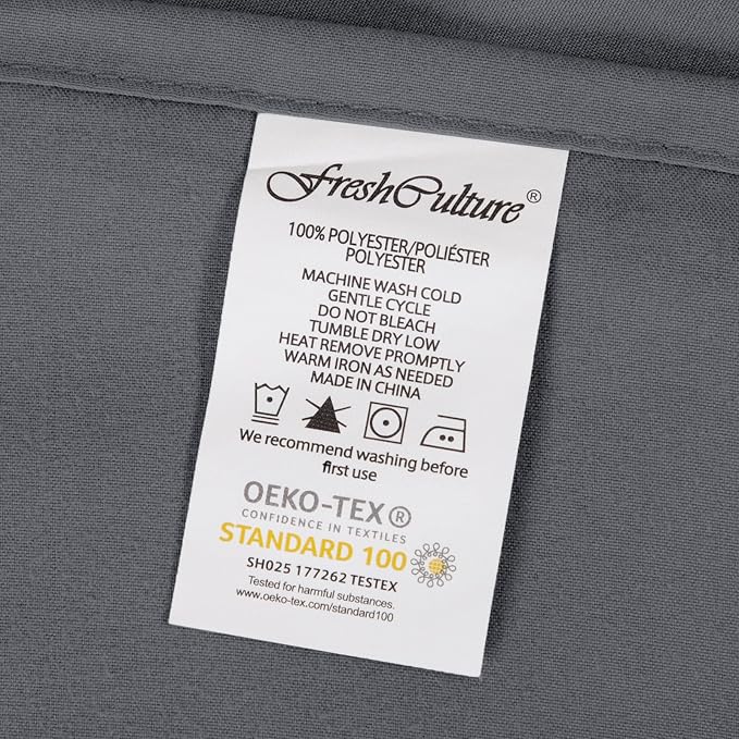 FreshCulture Queen Flat Sheets Only 2 Pack - Image 7