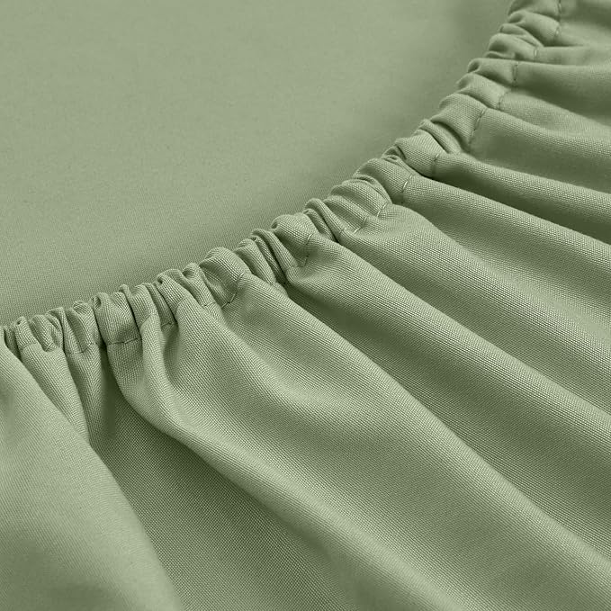 FreshCulture Twin Fitted Sheets, Bulk Pack of 6, Deep Pocket, Soft Microfiber - Image 2