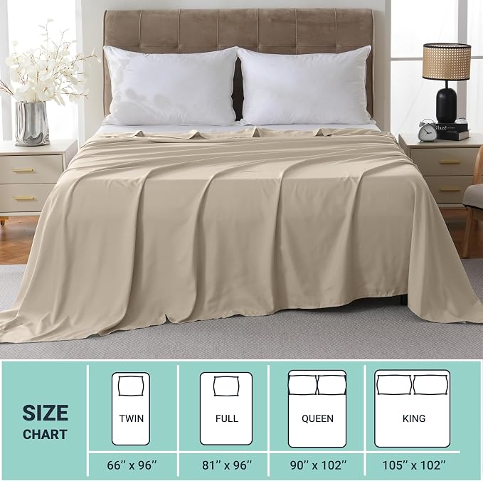 ZPECC Bulk Flat Sheets Only Queen Size 6 Pack, Easy Sort Top Bed Sheet by - Image 5