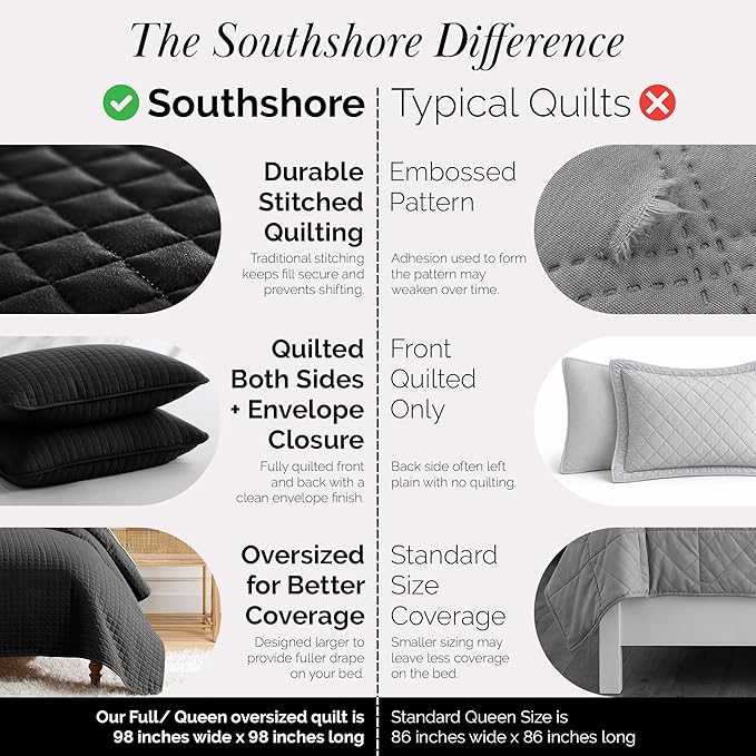 Southshore Fine Living, Inc. Quilts Queen Size Sets, Full Quilt Bedding Set - Image 4