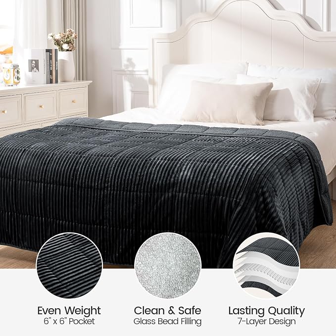 Sherpa Fleece Adult Weighted Blanket - Image 5