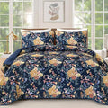 WONGS BEDDING Quilt Queen Size, Botanical Quilt by WONGSBEDDING