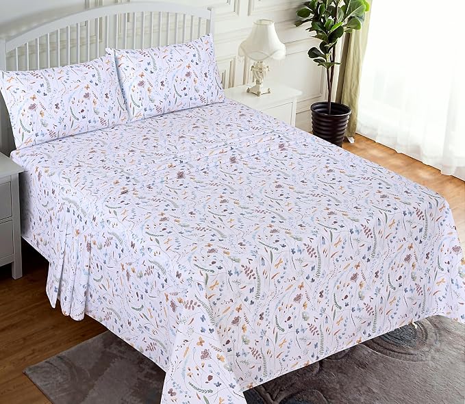 RUVANTI 100% Cotton Sheets – Full Size Percale Bedding, Cooling & Breathable - Image 2