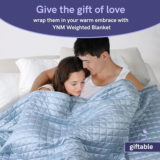 YnM Cooling Weighted Blanket for Adults, 40lbs Heavy Bed Throw Comforter - Image 7