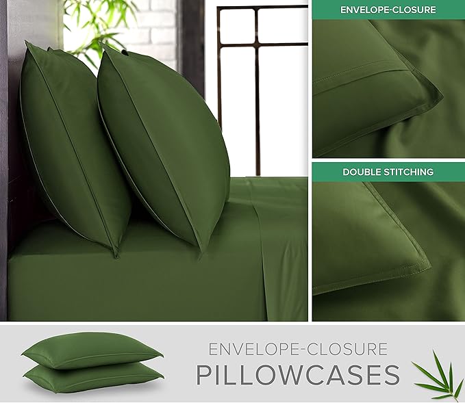 Pure Bamboo Split King Sheets, Genuine 100% Organic Viscose Derived from Bamboo - Image 3