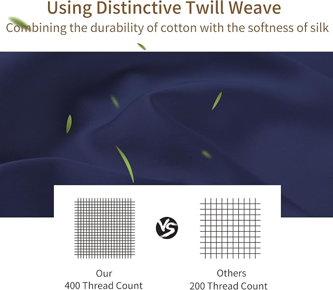 1 Pack Body Size Bamboo Viscose Zippered Pillow Case, 400 Thread Count Cooling - Image 4