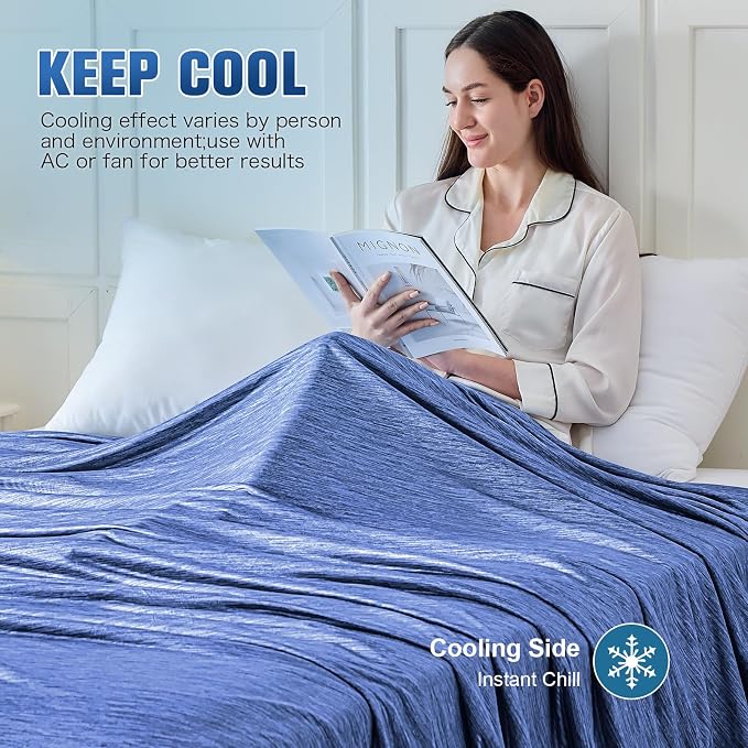 KMUSET Cooling Blanket Full Size（80"x90", Double Sided Summer Cooling Blankets - Image 5