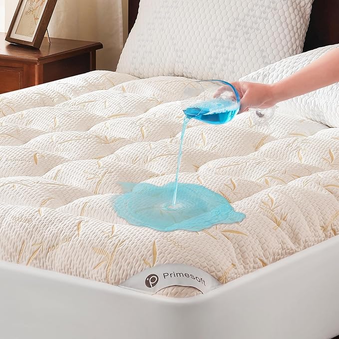 PRIMESOFT Twin Size Mattress Topper, Thick Pillow Top Mattress Pad，Up to 21 by Primesoft