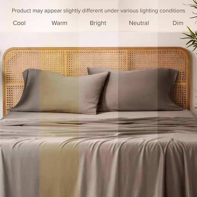 Bare Home 100% Rayon Made from Bamboo Luxury Queen Size Set of 2 Cooling - Image 5