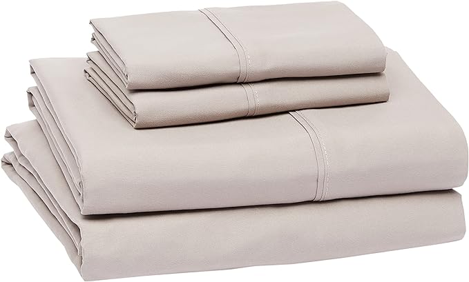 Amazon Basics Lightweight Super Soft Easy Care Wrinkle Free Breathable - Image 2