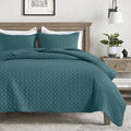 HORIMOTE HOME Quilt Queen Size Teal Blue, Lightweight Quilts by HORIMOTEHOME