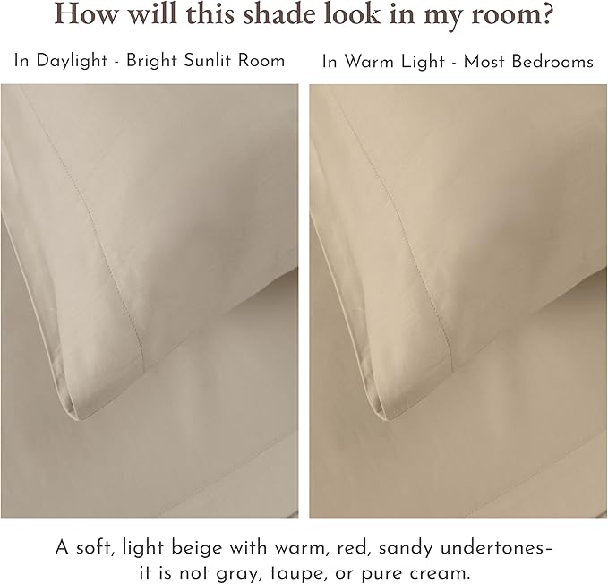 California Design Den 100% Cotton 2-Pack Twin XL Sheet Sets, Soft & Durable - Image 5