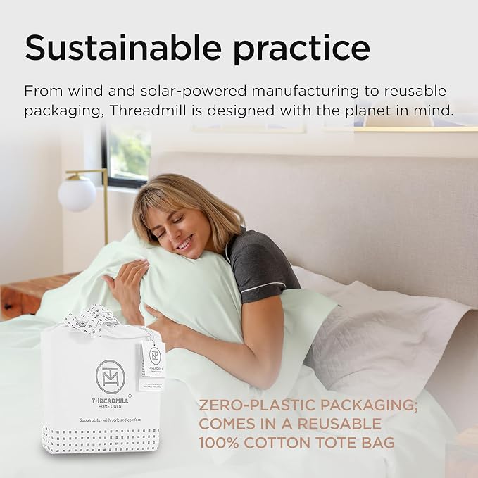Threadmill Queen Sheet Set | 800 Thread Count Queen Bed Sheets - Image 7