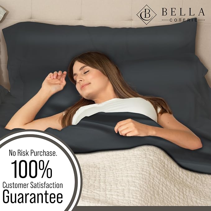 Bella Coterie | Luxury Bamboo Viscose Standard Size Pillowcase Set | 100% - Image 5