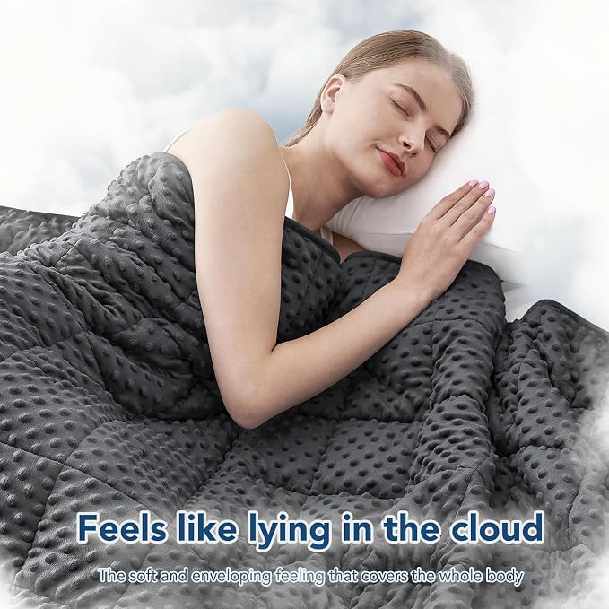 Topcee Weighted Blanket for Adults, Minky Dots Heavy Blanket for 190-210lbs - Image 4