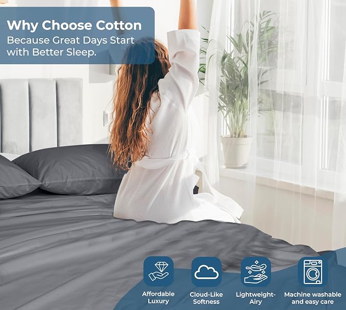 Royale Linens 100% Organic Cotton Twin XL Flat Sheet Only - Image 7