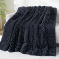 Drewin 15lbs Weighted Blanket for Adults, Ultra-Cozy Warm Jacquard Sherpa by Home
