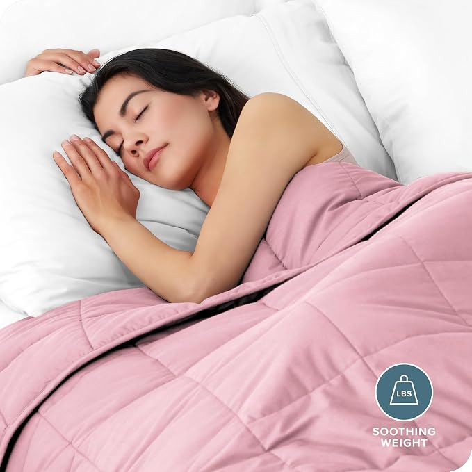 Bare Home Weighted Blanket Queen Size 22lb - Image 2