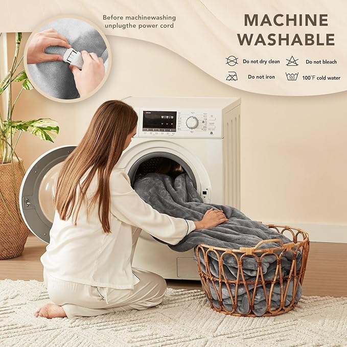 Homemate Electric Heated Blanket Twin Size - Image 9