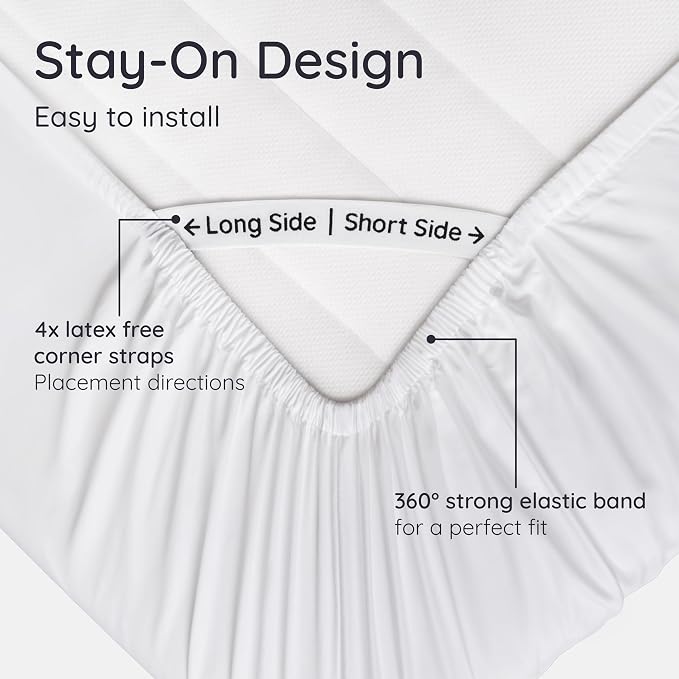 Bambaw White Queen Fitted Sheet - Image 5