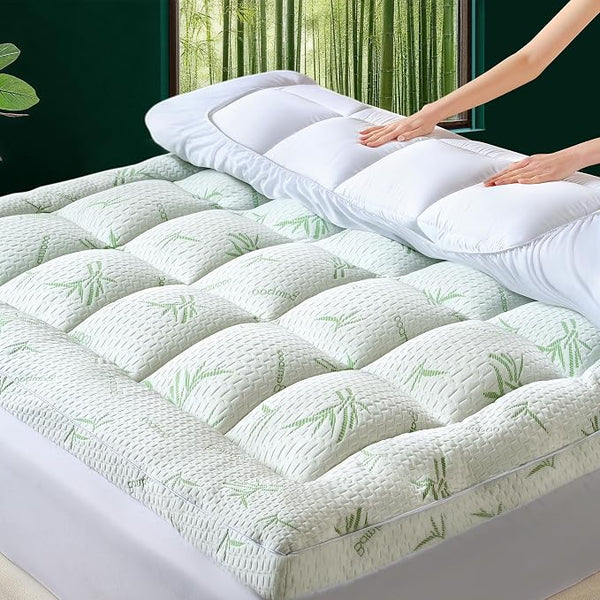 3 Inch Full Mattress Topper, Plush Pillow Top Matress Topper by Unknown