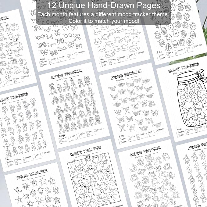 Dotted Journal Notebook with Premade Bullet Templates, Pre-made Dot Grid - Image 6