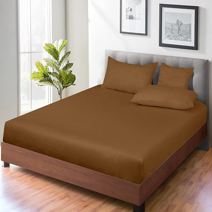 ROYALE LINENS 300 Thread Count 100% Long Staple Combed Cotton Fitted Sheet King - Image 7