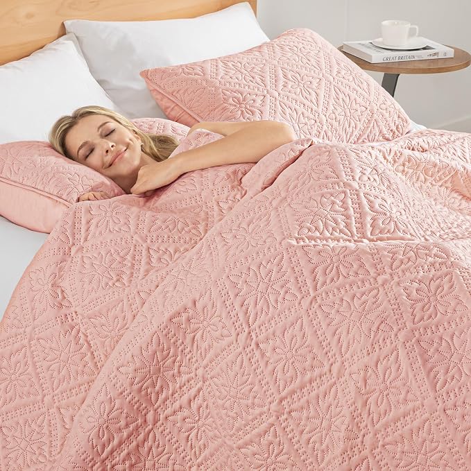 Exclusivo Mezcla California King Quilt Bedding Set, Lightweight Soft Bedspreads - Image 4