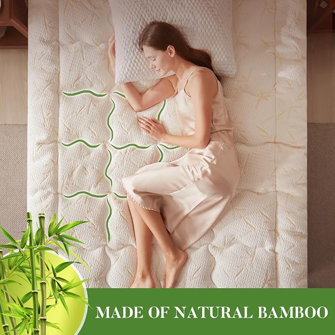 PRIMESOFT 100% Waterproof Full Size Mattress Topper, Thick Pillow Top Mattress - Image 2
