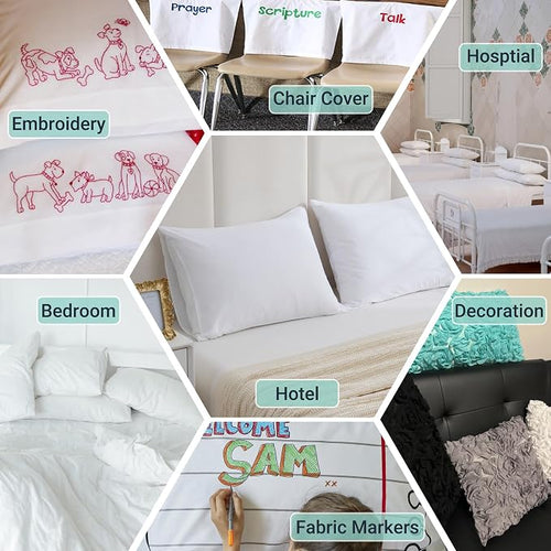 48 Pack Pillow Cases Standard Size - Image 2