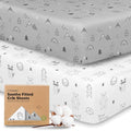 KeaBabies 2-Pack Organic Crib Sheets by KeaBabies