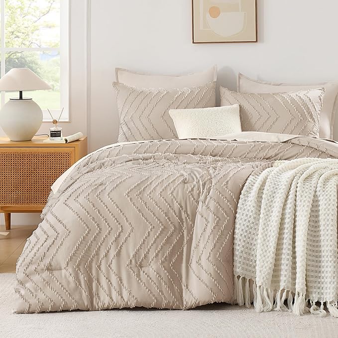 Andency Khaki Twin/Twin XL Comforter Set, Twin Bed Comforter by Andency