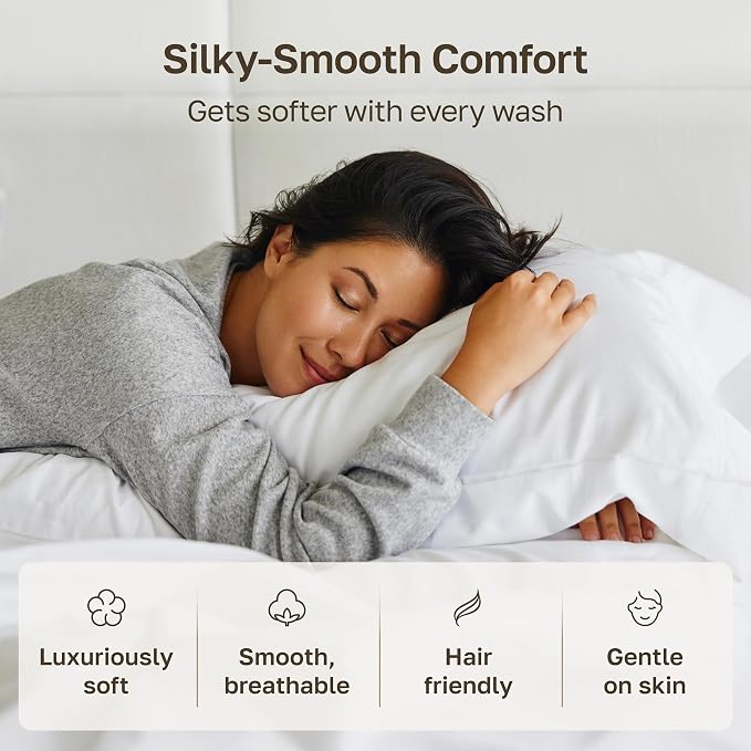 California Design Den Standard Queen Size Pillowcase Set - Image 5