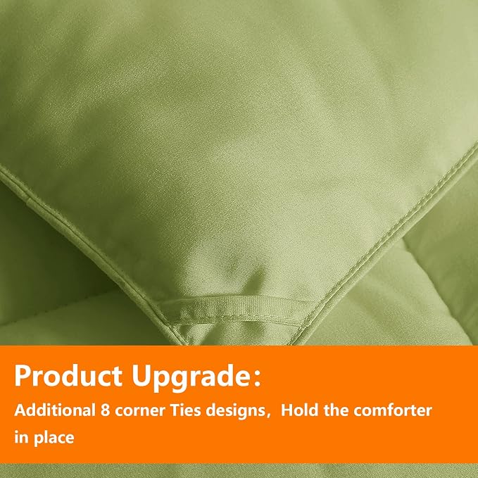 TAIMIT Sage Green Full Size Comforter Set - Image 5