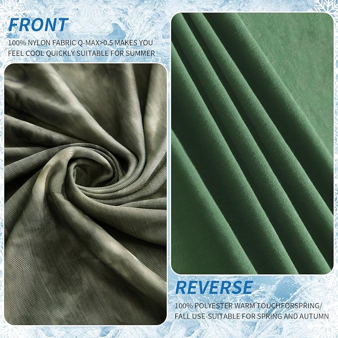 Guohaoi Cooling Blanket for HotSleepers, Decortive Tie Dye, Absorbs Heat to - Image 3