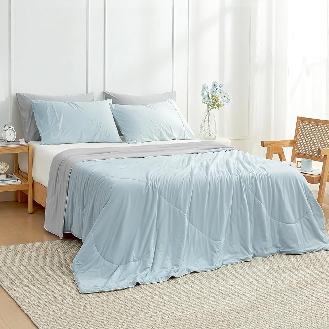 Cozy Bliss Cooling Comforter Twin Size, Cooling Blankets - Image 3