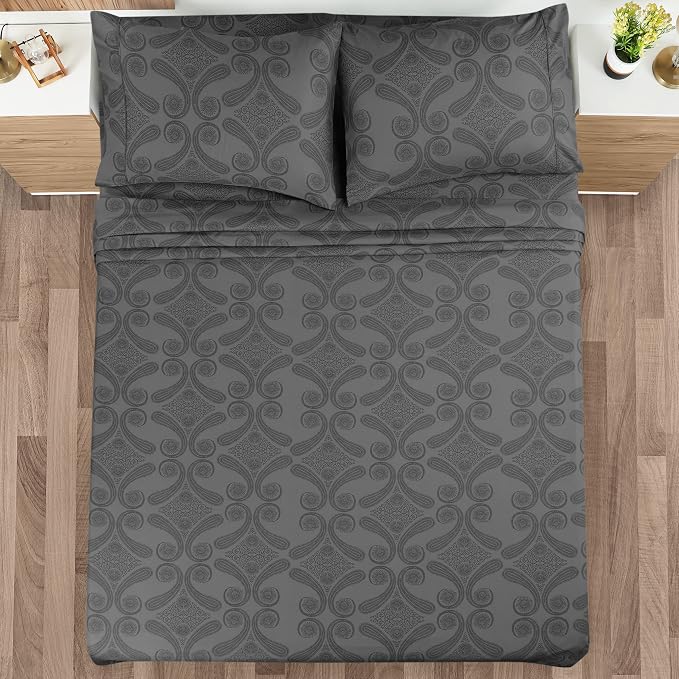 Utopia Bedding Queen Sheet Set, Soft Microfiber 4 Piece Bed Sheets - Image 2