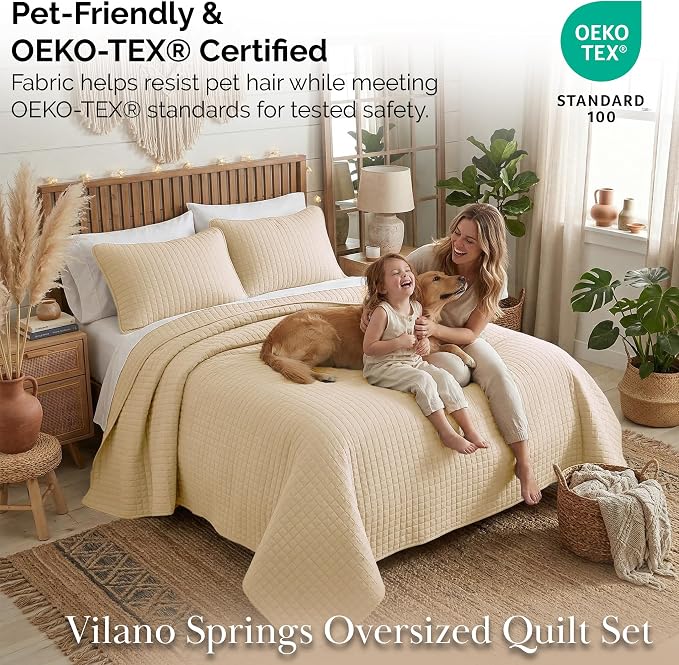 Southshore Fine Living, Inc. Oversized King Quilt Bedding Set, Soft Microfiber - Image 5