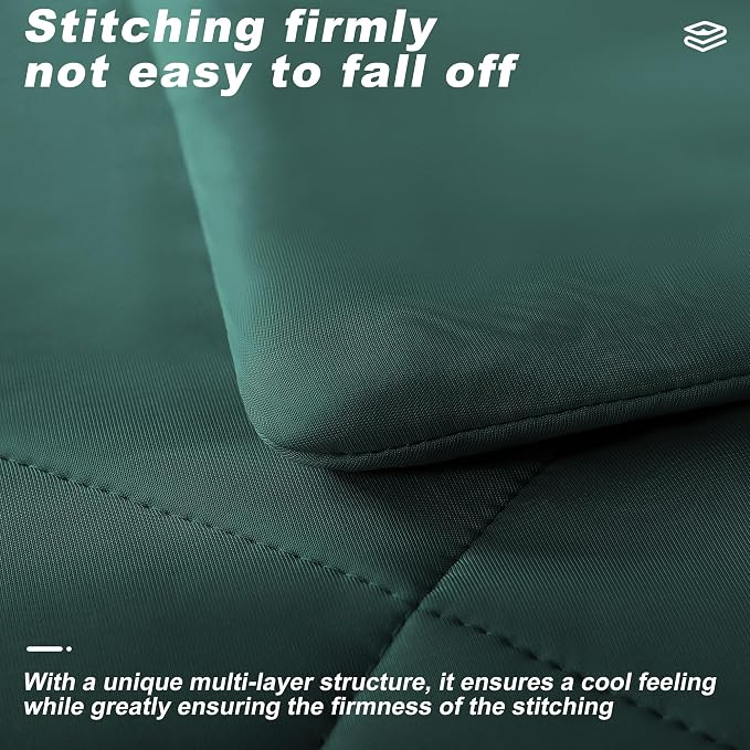 Cooling Comforter Twin Size, Double-Sided Cold Tech Quilted Bed Comforters - Image 4