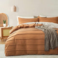 Oli Anderson Pumpkin Brown Duvet Cover King Size by OliAnderson