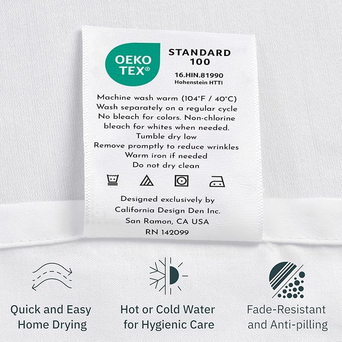 California Design Den Queen Flat Sheet Only - Image 8