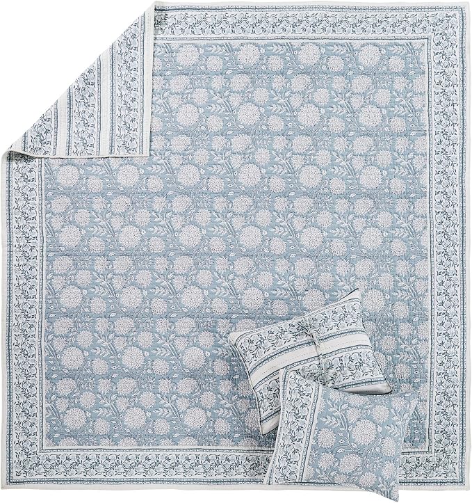 Levtex Home Adare Blue Reversible King/Cal King Quilt Set - Image 4