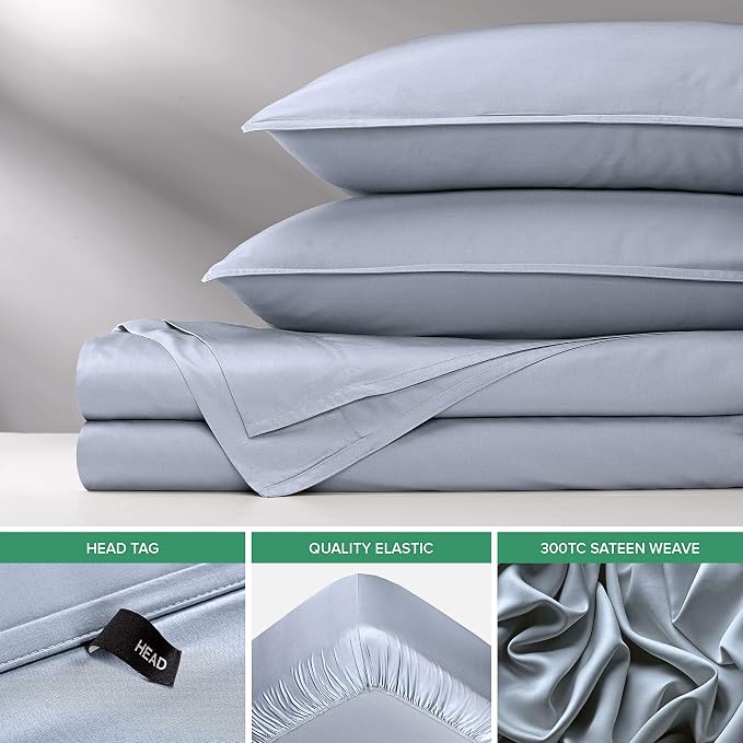 Pure Bamboo Queen Sheets, Genuine 100% Organic Viscose Derived from Bamboo Bed - Image 6