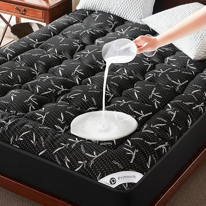 PRIMESOFT 100% Waterproof King Size Mattress Topper, Thick Pillow Top Mattress by Primesoft