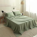 Simple&Opulence French Linen Flat Sheet, 100% Natural Flax Bedding Sheet by SimpleOpulence