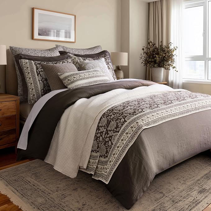 Levtex Home Adare Cocoa Reversible Twin/Twin XL Quilt Set - Image 3