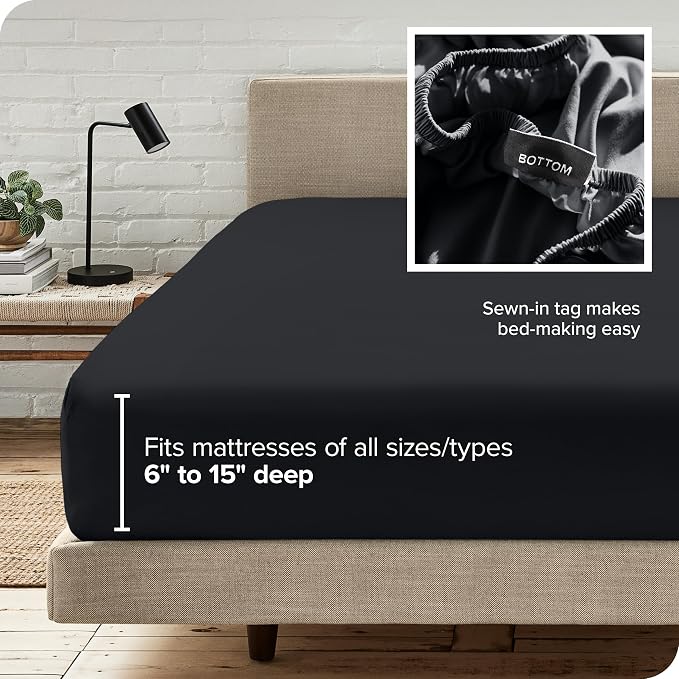 Bare Home Fitted Bottom Sheet Full XL Size - Image 6