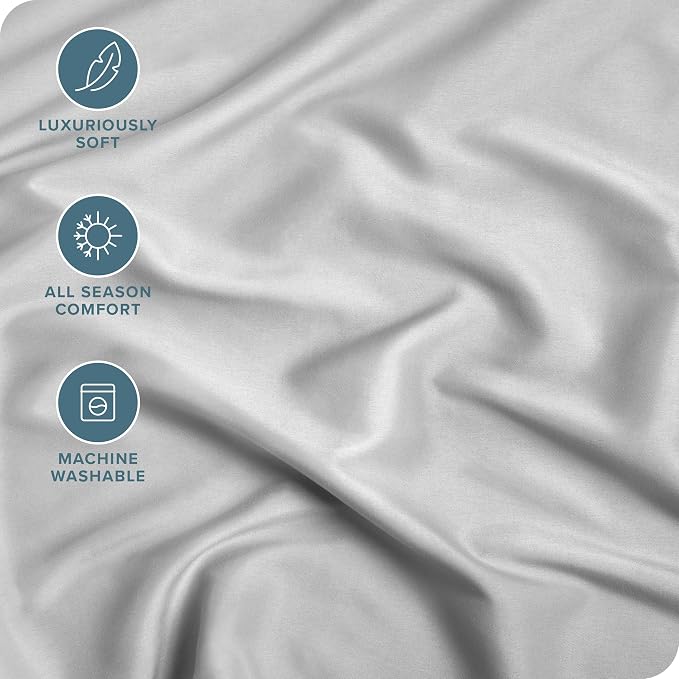Bare Home Fitted Bottom Sheet King Size - Image 2