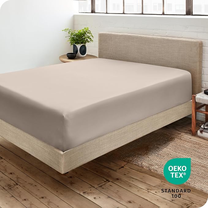 Bare Home Fitted Bottom Sheet Queen Size - Image 4