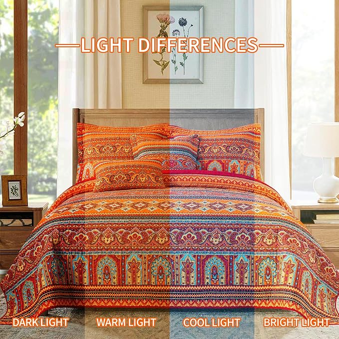BEDIFANY Cotton California King Quilt Set - Image 6